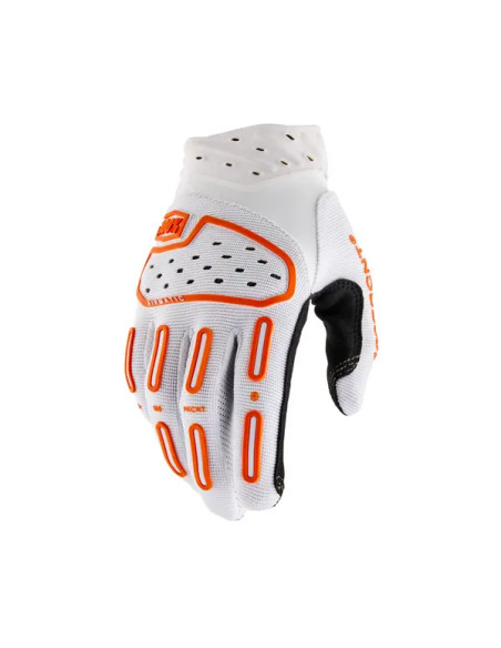 100% Offroad - GLOVES AIRMATIC 2 WHITE/ORANGE
