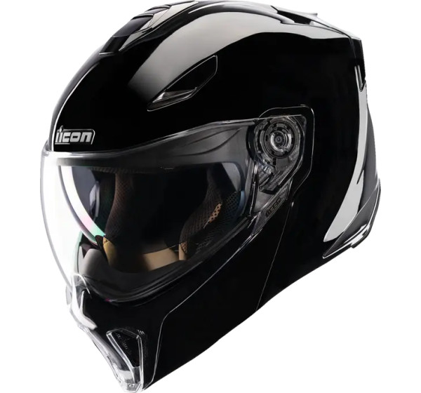 ICON Modular - HELMET THRESHOLD GLOSS BLACK 3