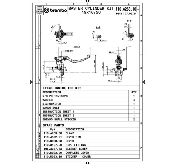 BREMBO Griffarmaturen & Hebel - Detailansicht