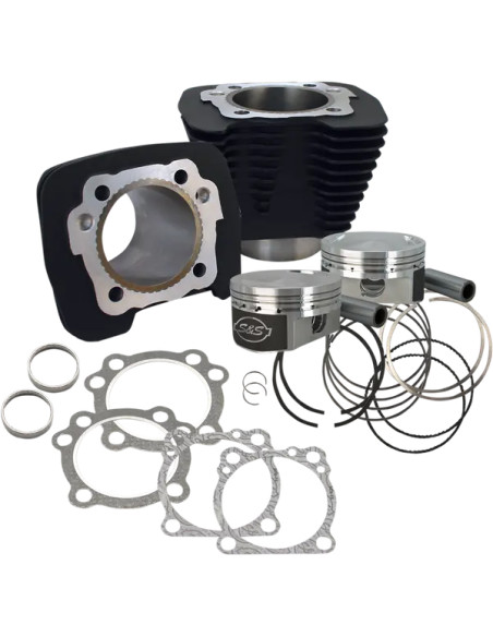 S&ampS CYCLE Zylinder, Zylindersätze & Big Bore Sätze - CYLINDER KT 1250 BLK 10.3