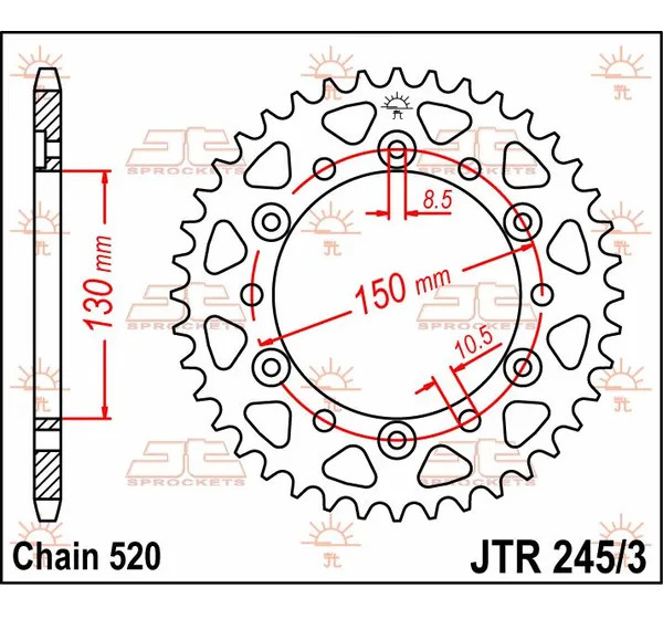 JT SPROCKETS Ritzel & Kettenräder - Detailansicht