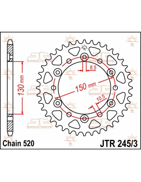 JT SPROCKETS Ritzel & Kettenräder - Detailansicht