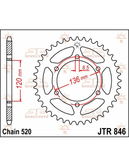 JT SPROCKETS Ritzel & Kettenräder - Detailansicht