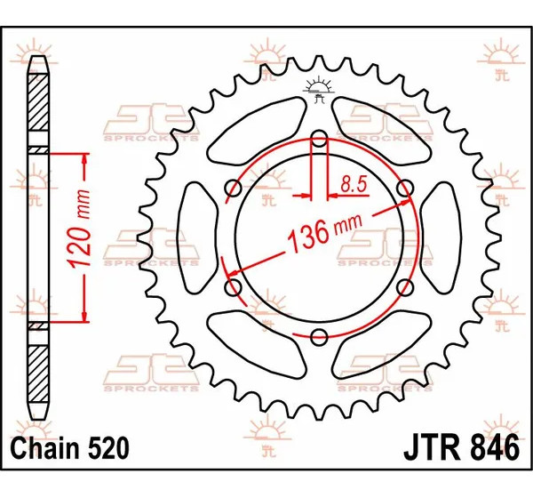 JT SPROCKETS Ritzel & Kettenräder - Detailansicht