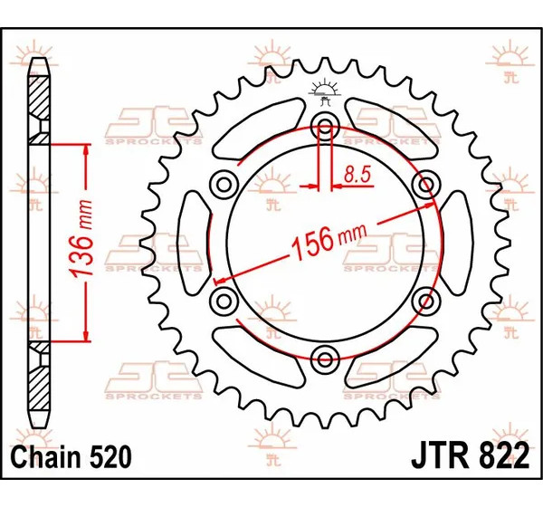 JT SPROCKETS Ritzel & Kettenräder - Detailansicht