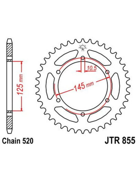 JT SPROCKETS Ritzel & Kettenräder - Detailansicht