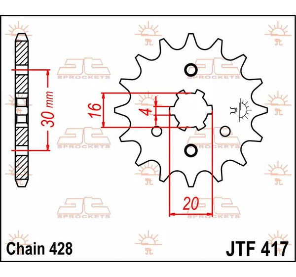 JT SPROCKETS Ritzel & Kettenräder - Detailansicht