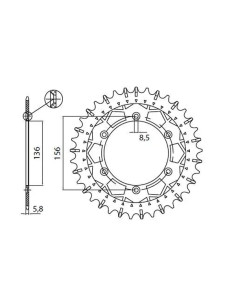 Works Z Stahl-Hinterradritzel