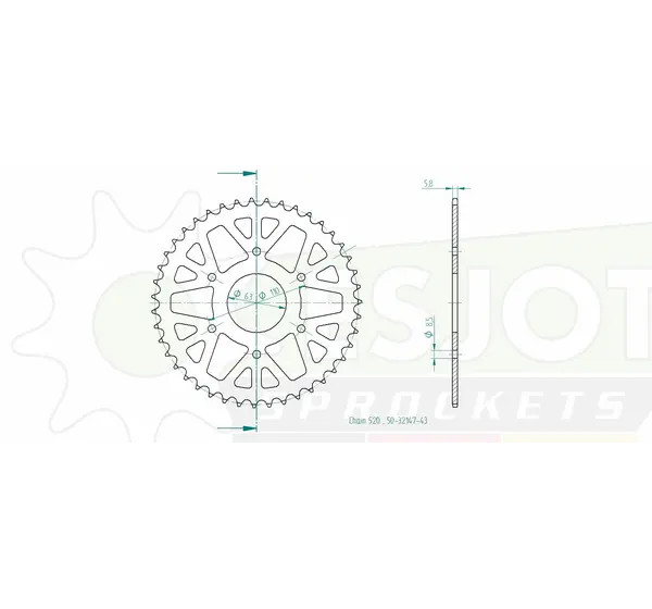 ESJOT Ritzel & Kettenräder - Detailansicht