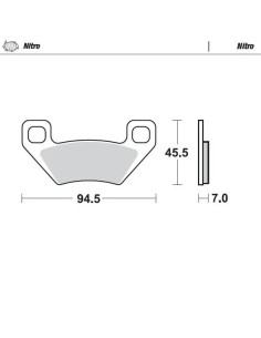 Nitro ATV Bremsbeläge
