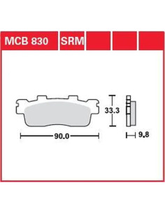 SRM Series Sindered Scooter Bremsbeläge