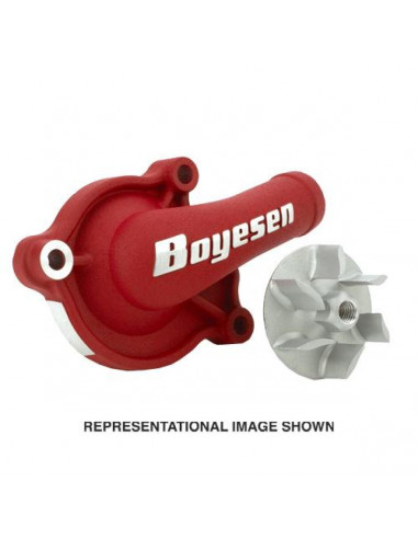 BOYESEN WASSERPUMPENABDECKUNG & IMPELLERSÄTZE ALUMINIUM ROT