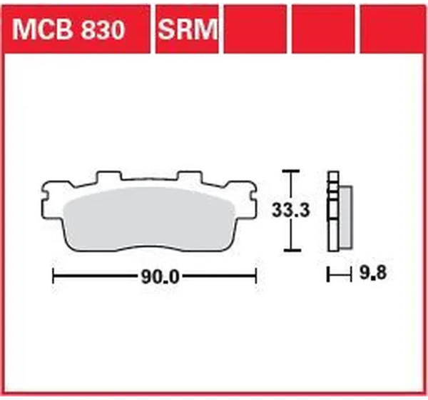 TRW Bremsbeläge & Bremsbacken - BRAKE PAD SINTER SCOOTER 125+