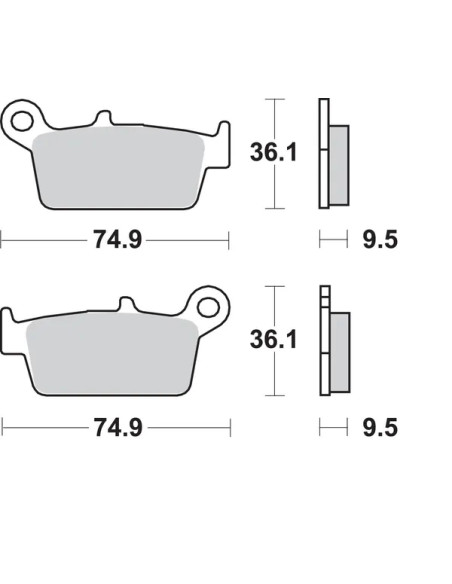 SBS Bremsbeläge & Bremsbacken - Detailansicht