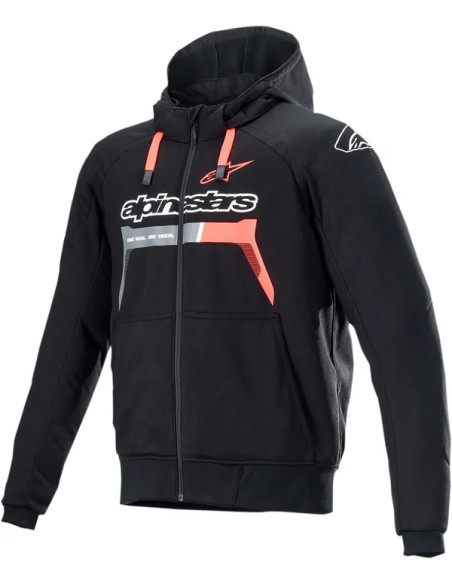 ALPINESTARS Jacken - JACKET HOOD CHROME BK/RD 4X