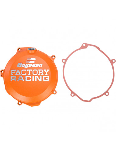 BOYESEN KUPPLUNGSDECKEL FACTORY RACING ALUMINIUM ERSATZ PULVERBESCHICHTET ORANGE