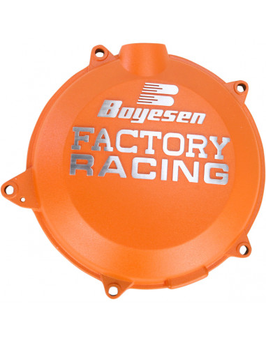 BOYESEN KUPPLUNGSDECKEL FACTORY RACING ALUMINIUM ERSATZ PULVERBESCHICHTET ORANGE