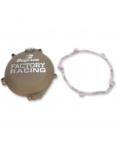 BOYESEN KUPPLUNGSABDECKUNG FACTORY RACING ALUMINIUM CUSTOM REPLACEMENT PULVERBESCHICHTET GRAU