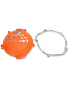 BOYESEN KUPPLUNGSABDECKUNG FACTORY RACING ALUMINIUM CUSTOM REPLACEMENT PULVERBESCHICHTET ORANGE
