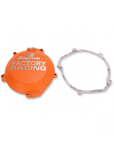 BOYESEN KUPPLUNGSABDECKUNG FACTORY RACING ALUMINIUM CUSTOM REPLACEMENT PULVERBESCHICHTET ORANGE