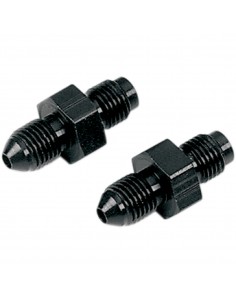 GOODRIDGE BREMSKELINE ADAPTER SCHWARZ 2x MÄNNER AN-3 3/8x24 JIC/UNF ZU 3/8x24 JIC/UNF INVERTIERT