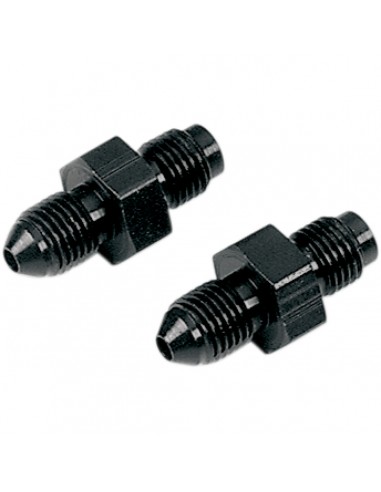 GOODRIDGE BREMSKELINE ADAPTER SCHWARZ 2x MÄNNER AN-3 3/8x24 JIC/UNF ZU 3/8x24 JIC/UNF INVERTIERT