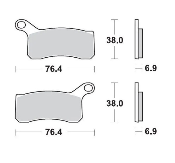MOTO-MASTER Bremsbeläge & Bremsbacken für KTM XC 525 ATV 2008-2013
