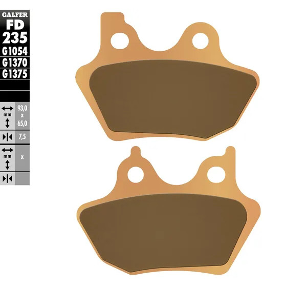 GALFER Bremsbeläge & Bremsbacken für Harley Davidson XL 883 2000-2009