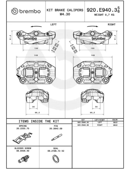 BREMBO Bremssattel Bild 4