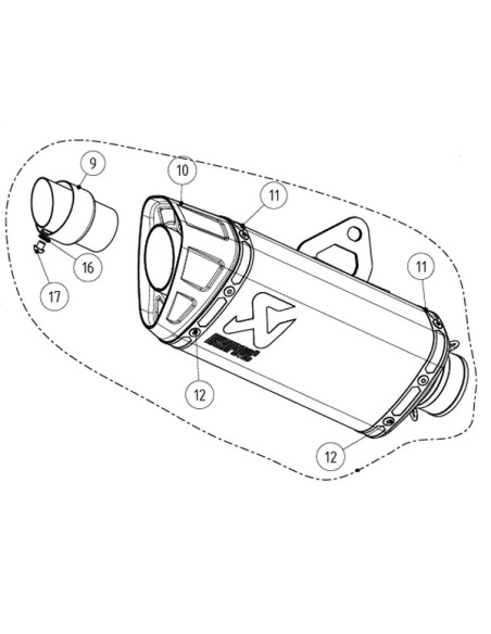 AKRAPOVIC Endschalldämpfer - MUFFLER RPL