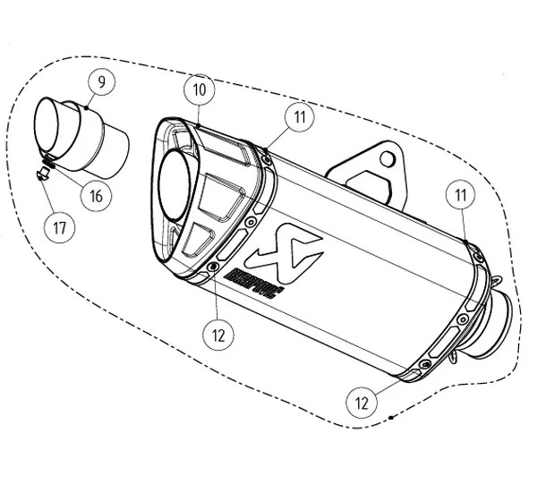 AKRAPOVIC Endschalldämpfer - MUFFLER RPL