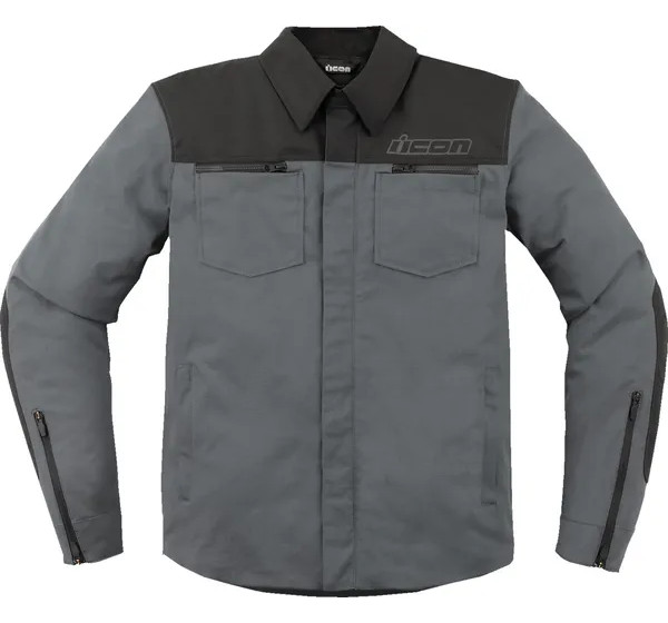 ICON Hoodies, Sweatshirts & Jacken - JACKET UPSTATE CANVAS CE GREY