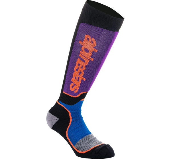 ALPINESTARS(MX) Socken - SOCK MX PLUS BLK/PUR/BL L