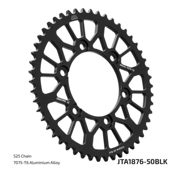 JT SPROCKETS Ritzel & Kettenräder - SPROCKET REAR RL 50T 525 BLK