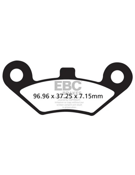 EBC Bremsbeläge & Bremsbacken für CF MOTO CFORCE 400 EFI 4X4 2016-2020