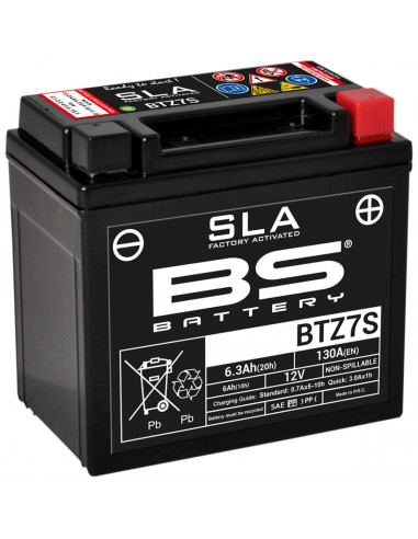 BS BATTERY BATTERIE BTZ7S SLA 12V 130 A