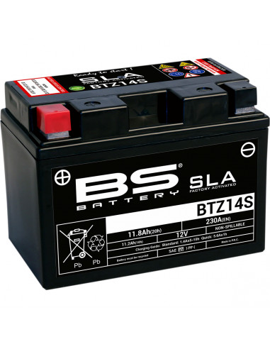 BS BATTERY BATTERIE BTZ14S SLA 12V 230 A