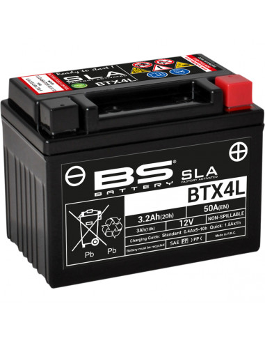 BS BATTERIE BATTERIE BTX4L SLA 12V 50 A