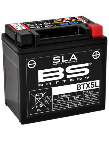 BS BATTERIE BATTERIE BTX5L SLA 12V 70 A