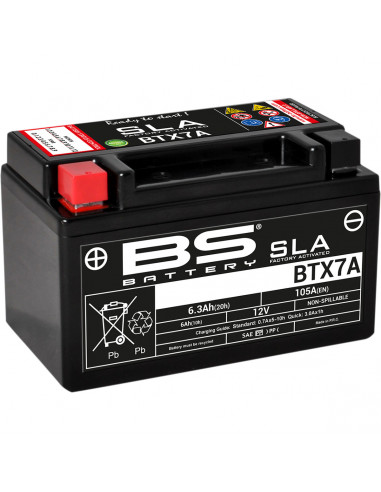 BS BATTERY BATTERIE BTX7A SLA 12V 105 A