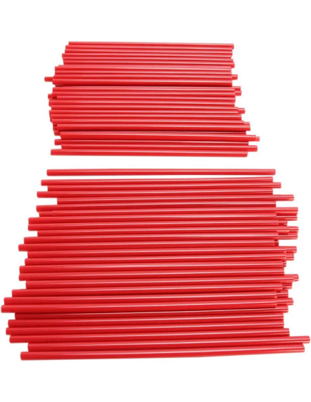 EMGO Montagematerial & Zubehör - SPOKE COVERS RED 80PK