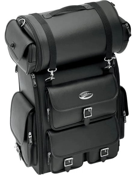 SADDLEMEN Sissybar-Taschen für Harley Davidson FLD 1690 2012