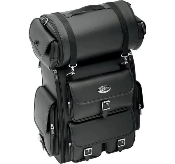 SADDLEMEN Sissybar-Taschen für Harley Davidson FLD 1690 2012