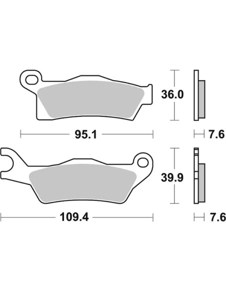 SBS Bremsbeläge & Bremsbacken - Detailansicht