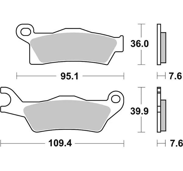 SBS Bremsbeläge & Bremsbacken - Detailansicht