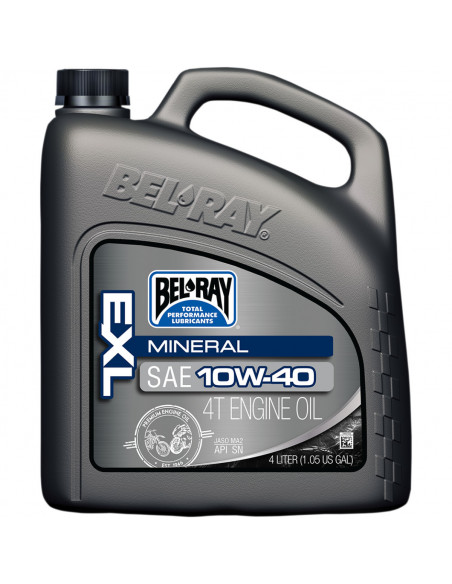 BEL-RAY EXL MINERALISCHES 4-TAKT-MOTORENÖL 10W-40 4 LITER Bild 2