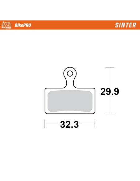 MOTO-MASTER Bremsbeläge - BRAKE PAD SINTER