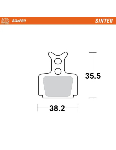 MOTO-MASTER Bremsbeläge - BRAKE PAD SINTER