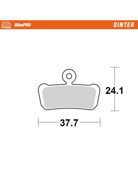 MOTO-MASTER Bremsbeläge - BRAKE PAD SINTER