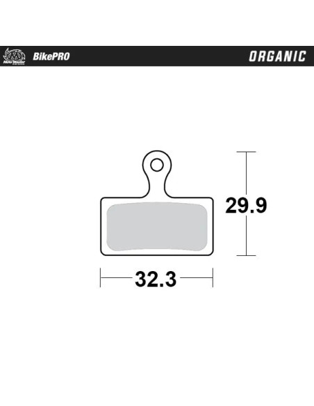 MOTO-MASTER Bremsbeläge - BRAKE PAD ORGANIC
